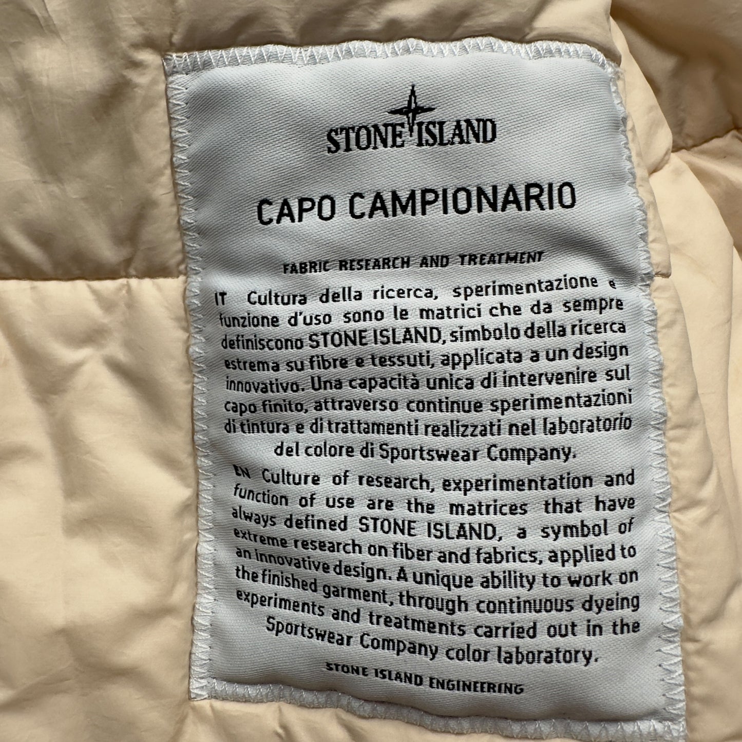 A/W 21 Stone Island Hyper Dense Nylon Twill Primaloft Jacket - Pastele Pink