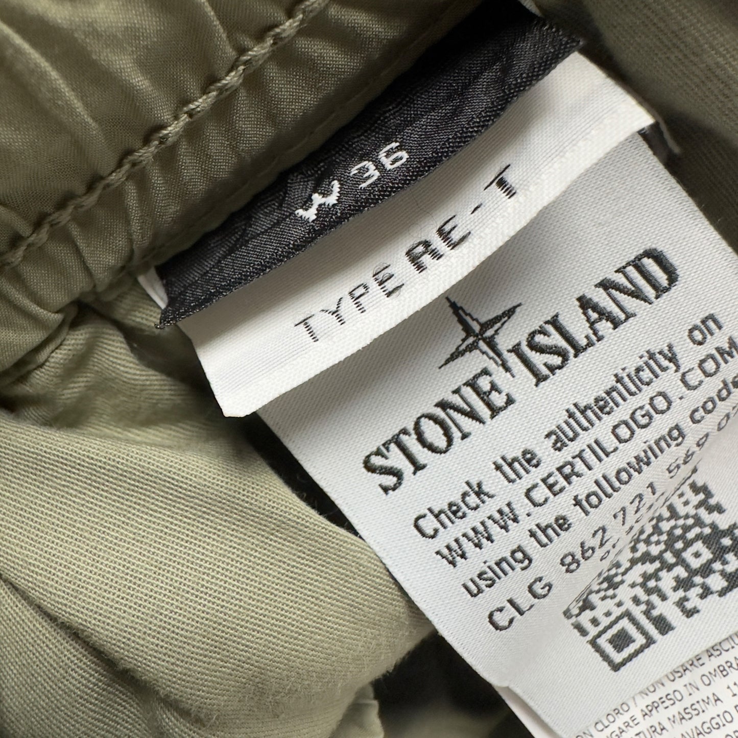 S/S 19 Stone Island Stretch Cotton Cargo Trousers 36 RE-T
