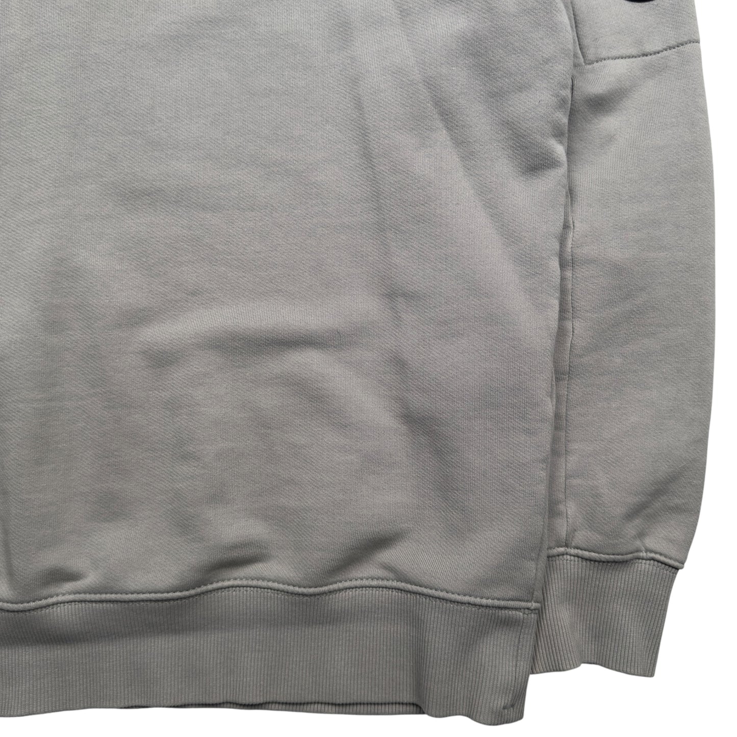 C.P. Company Diagonal Raised Fleece Crewneck Sweater - Grey