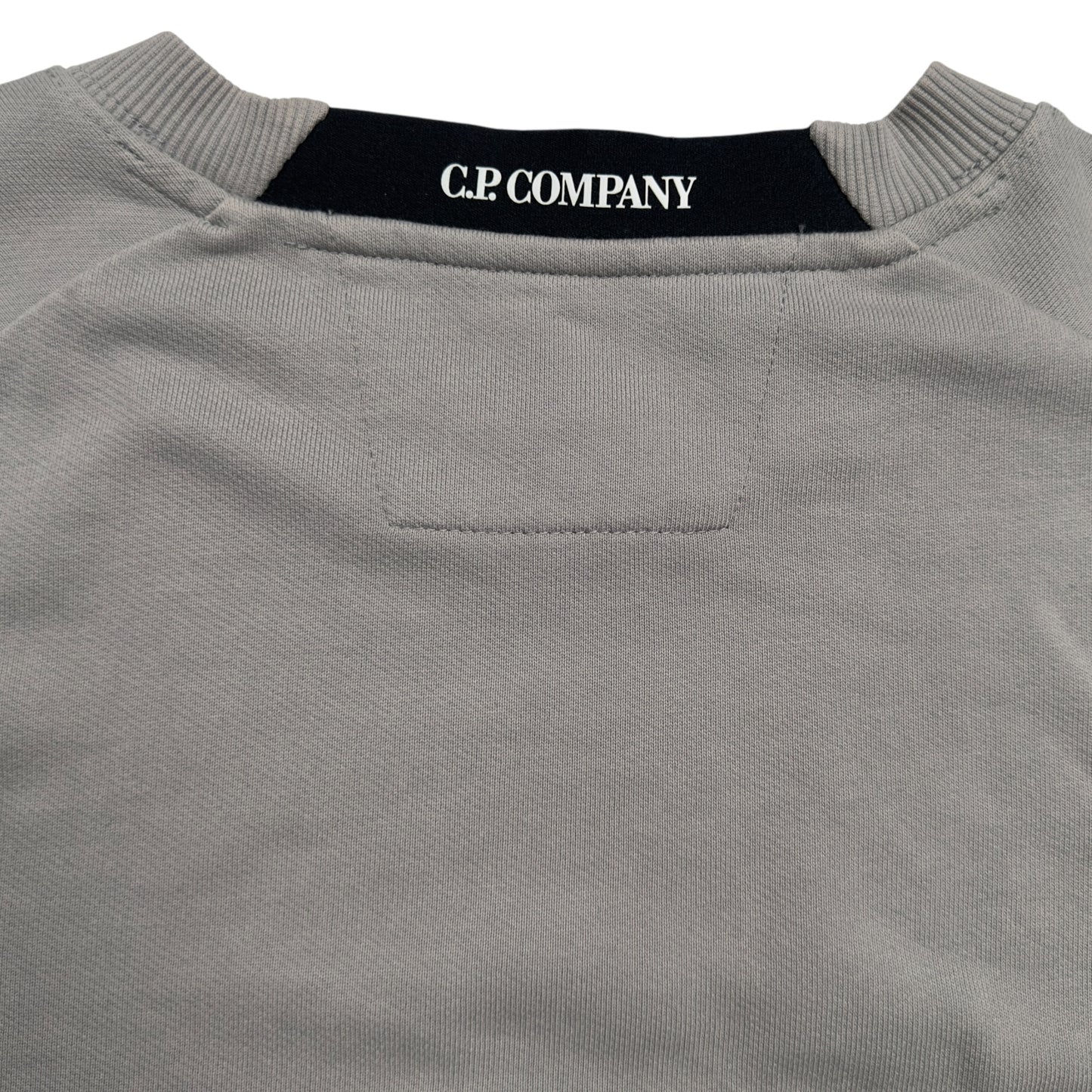 C.P. Company Diagonal Raised Fleece Crewneck Sweater - Grey