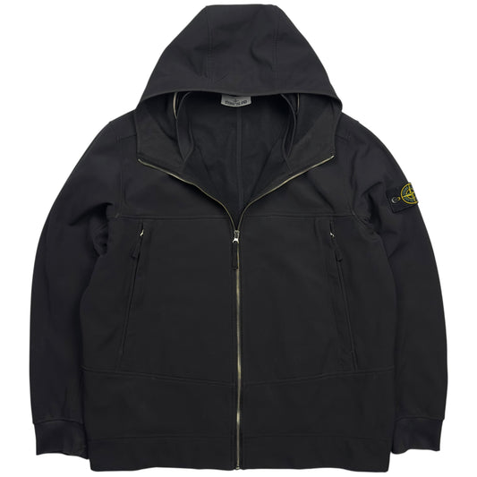 A/W 21 Stone Island Soft Shell R Jacket - Black
