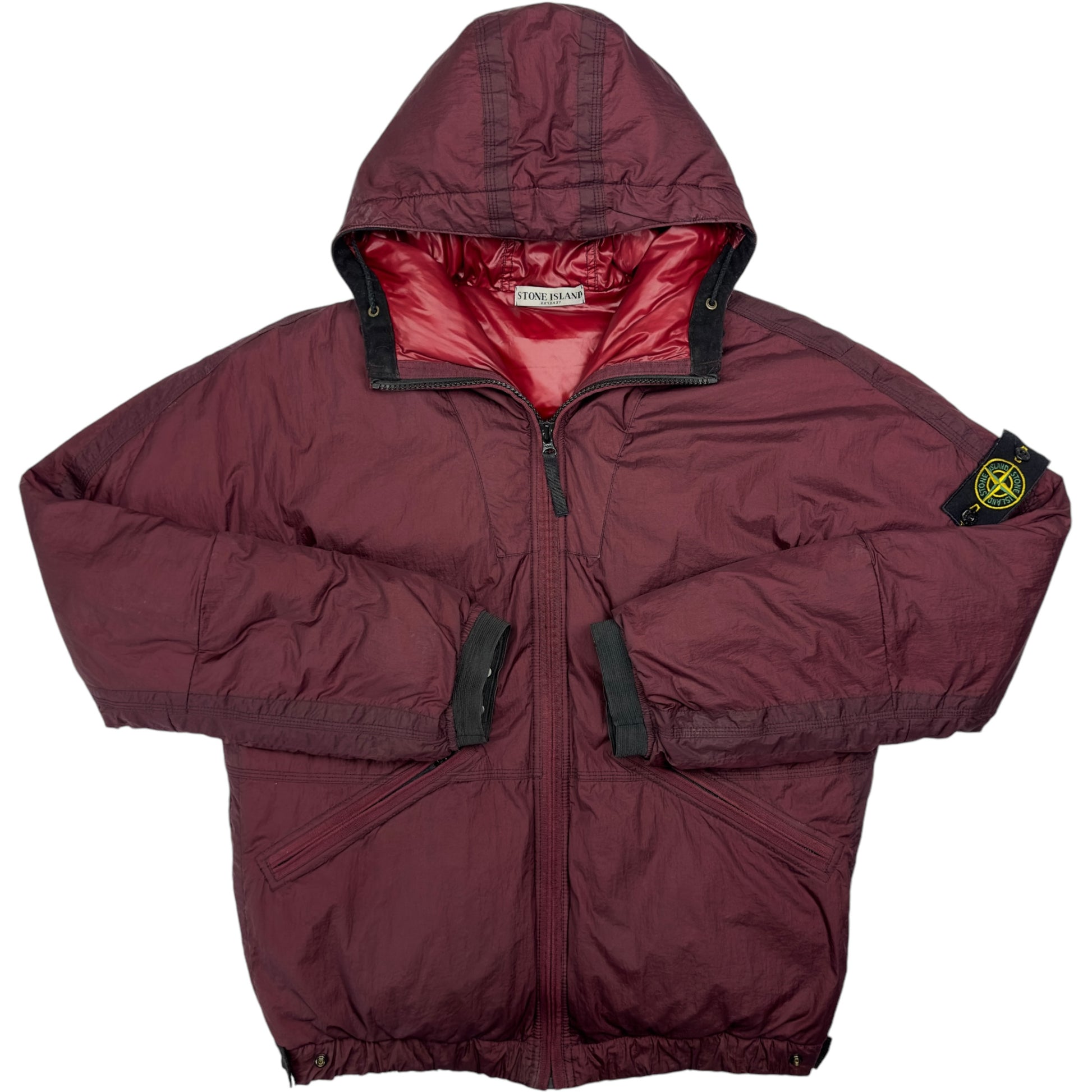 A/W 10 Stone Island Down Jacket Burgundy - Main Image