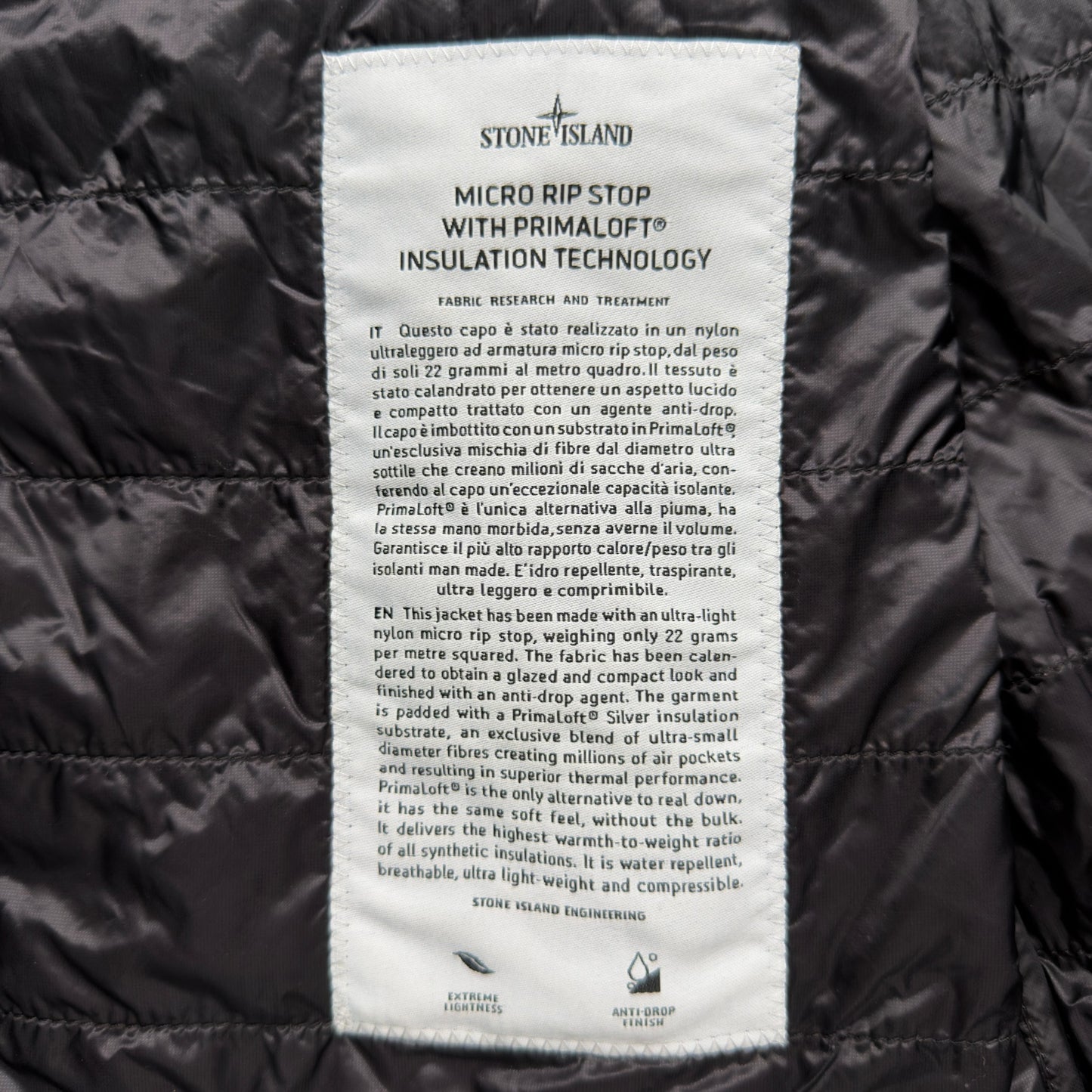 A/W 15 Stone Island Micro Rip Stop with Primaloft Insulation Packable Jacket - Burgundy