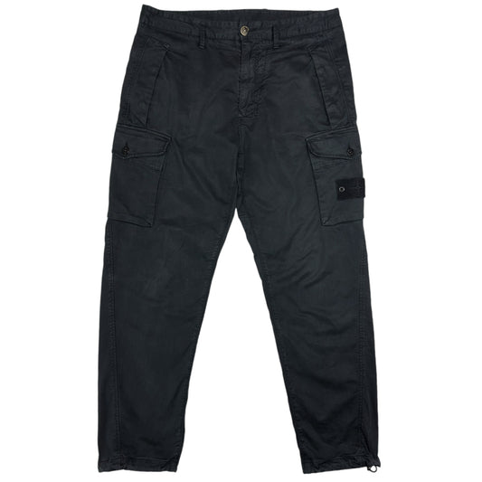 A/W 20 Stone Island Ghost Cargo Trousers - Black