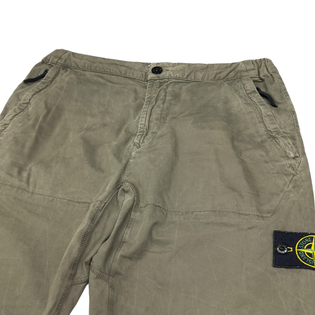 A/W 18 Stone Island Cotton Cargo Trousers - Khaki