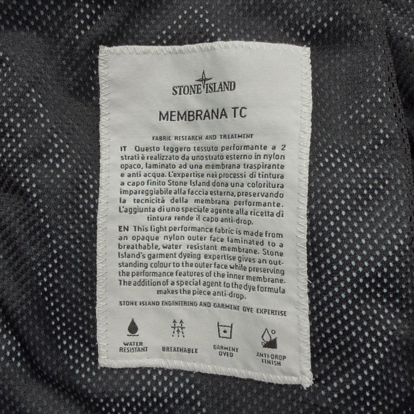 S/S 14 Stone Island Membrana TC Jacket - Black
