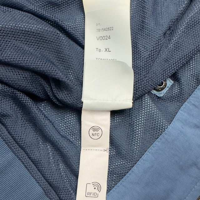 S/S 23 Stone Island Crinkle Reps Bomber - Avio Blue