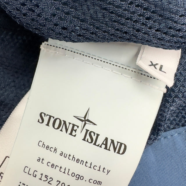 S/S 23 Stone Island Crinkle Reps Bomber - Avio Blue