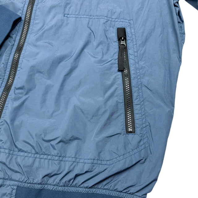 S/S 23 Stone Island Crinkle Reps Bomber - Avio Blue
