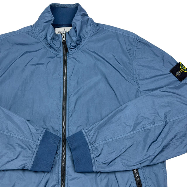 S/S 23 Stone Island Crinkle Reps Bomber - Avio Blue