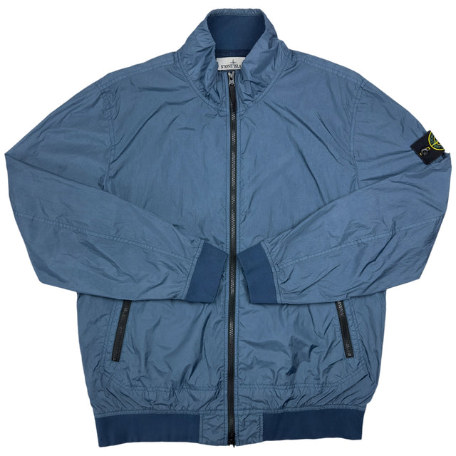 S/S 23 Stone Island Crinkle Reps Bomber - Avio Blue