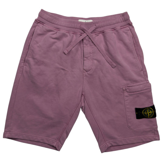 S/S 20 Stone Island Cotton Jersey Cargo Shorts - Pink