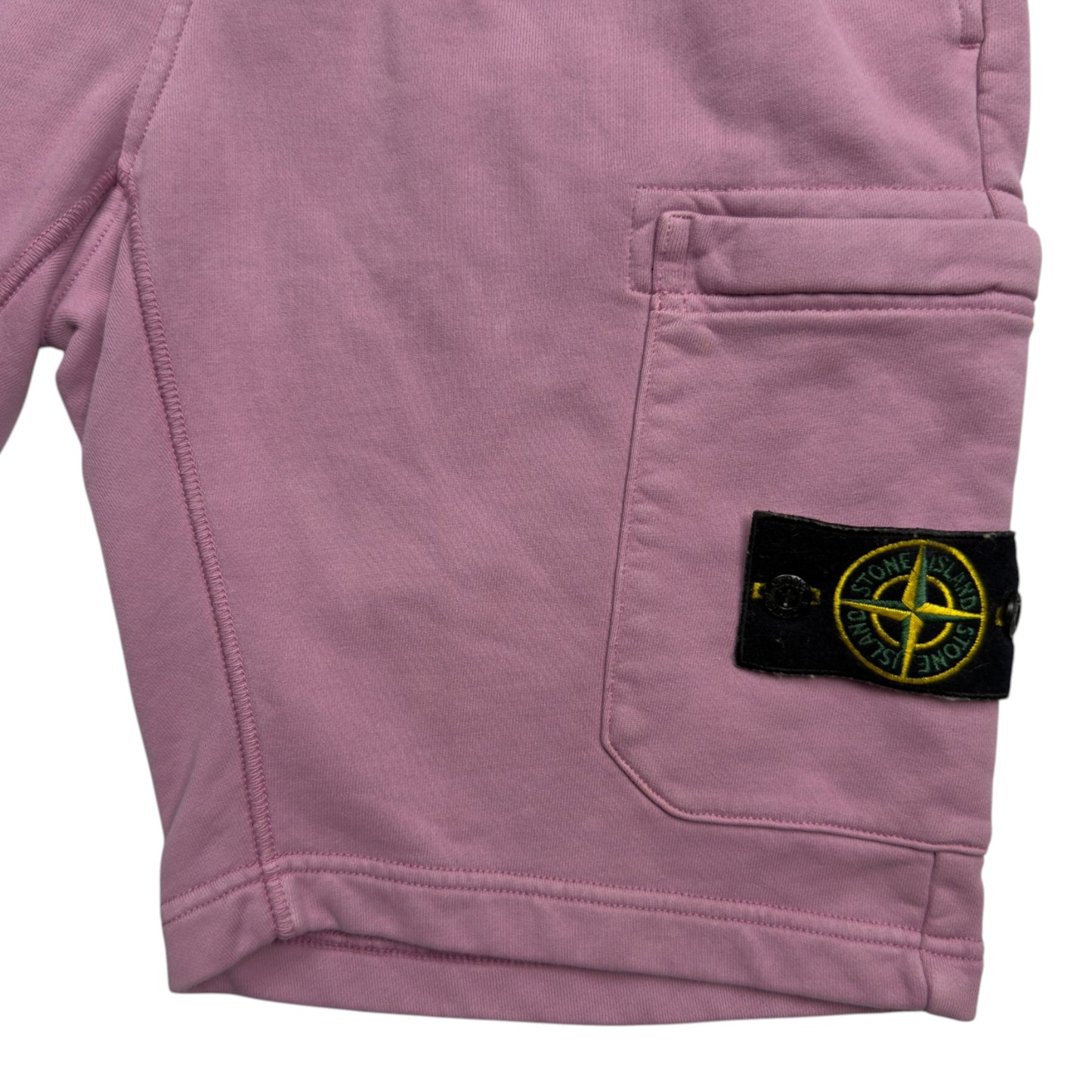 S/S 20 Stone Island Cotton Jersey Cargo Shorts - Pink