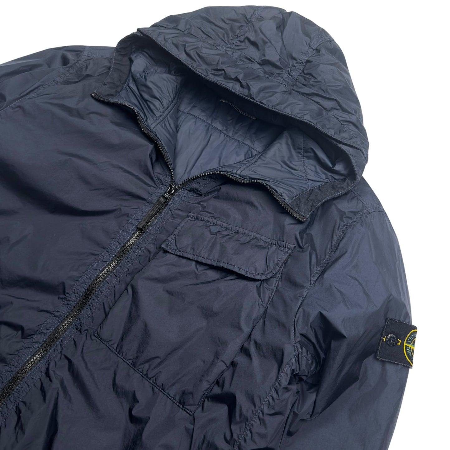 A/W 22 Stone Island Crinkle Reps R-NY with Primaloft Jacket - Navy
