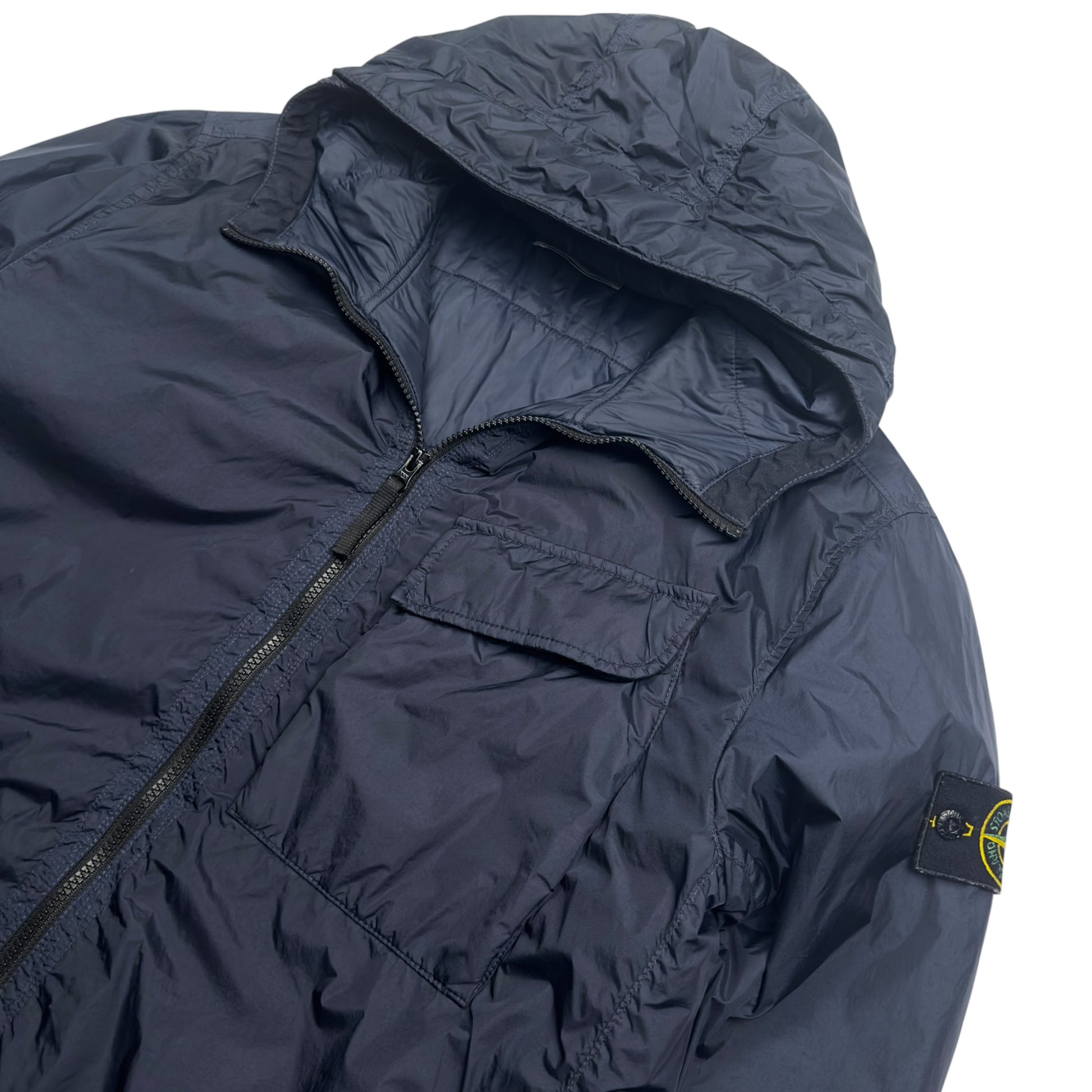 A/W 22 Stone Island Crinkle Reps R-NY with Primaloft Jacket - Navy