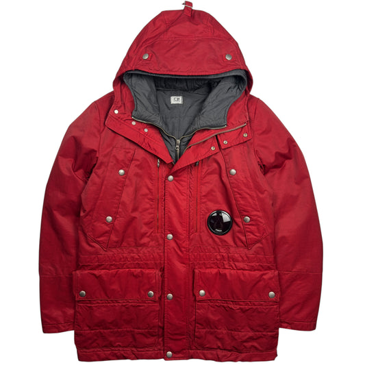 C.P. Company Chest Lens Dual Layer Jacket - Red