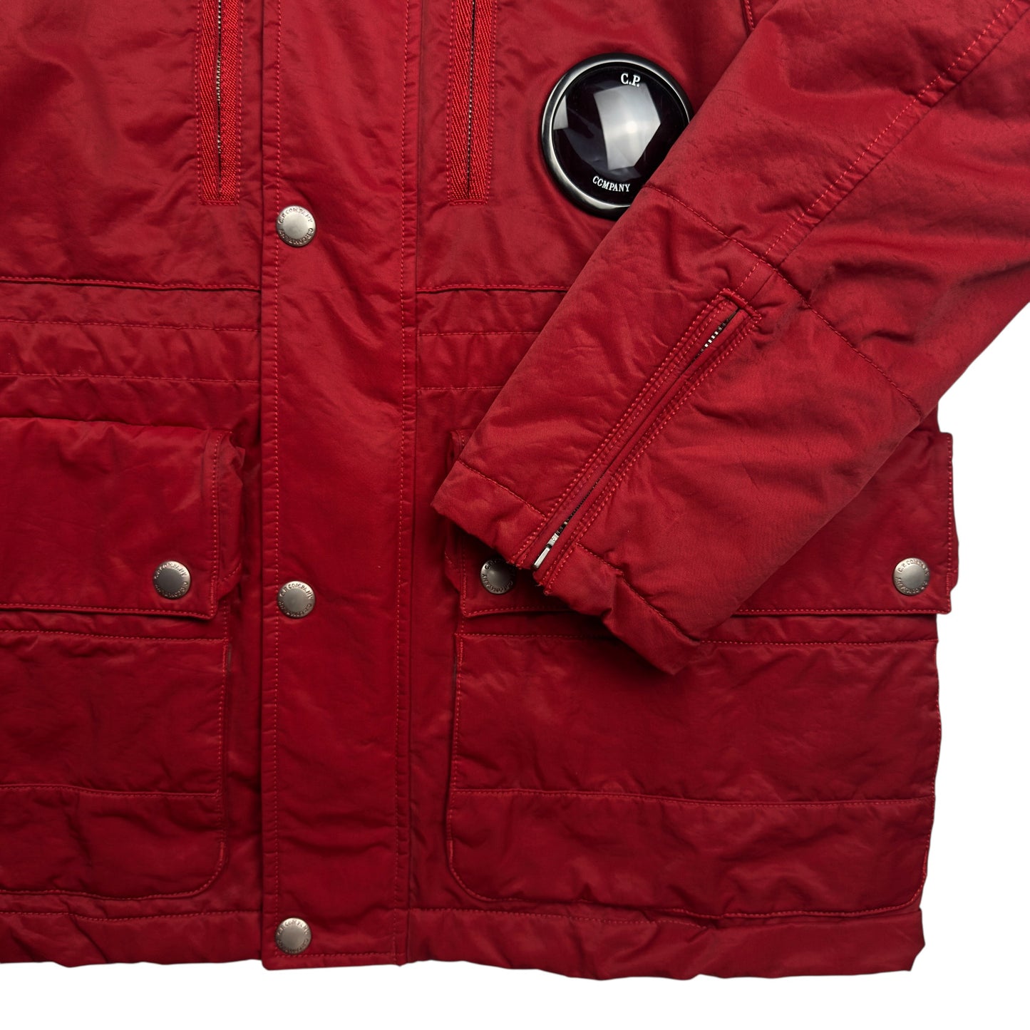 C.P. Company Chest Lens Dual Layer Jacket - Red