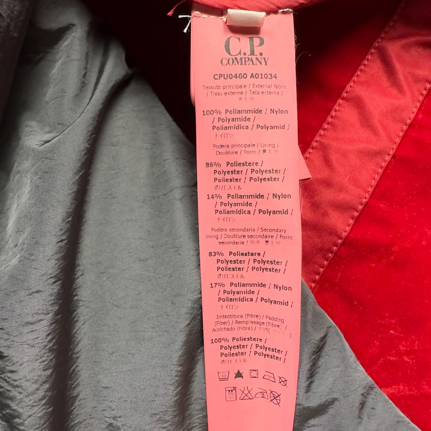 C.P. Company Chest Lens Dual Layer Jacket - Red