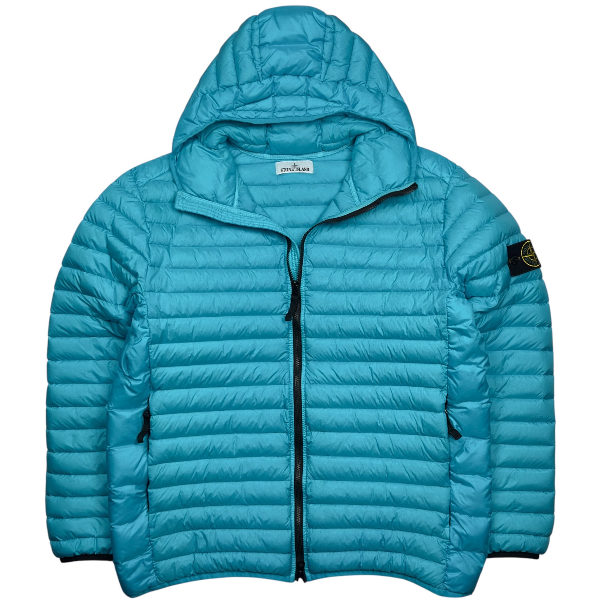 S/S 23 Stone Island Loom Woven Chambers R-Nylon Down TC Puffer Jacket - Blue