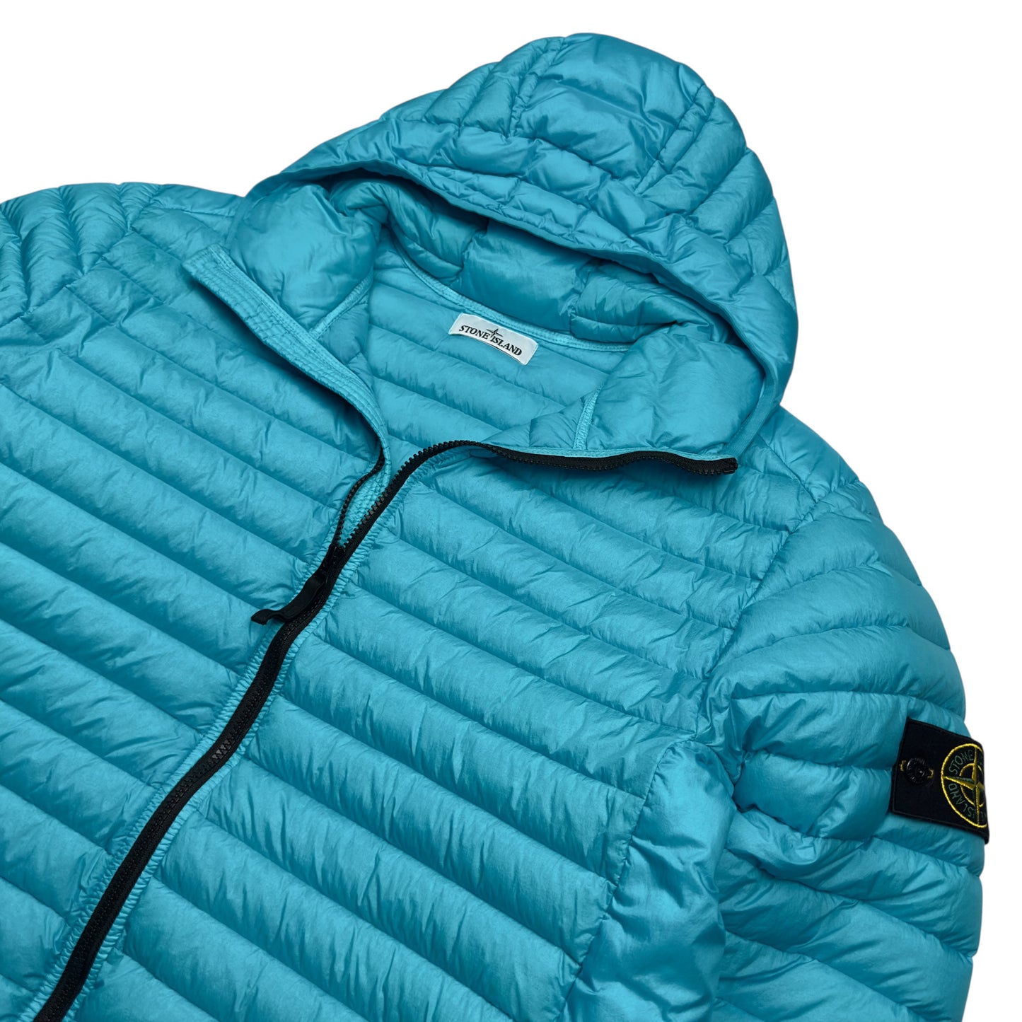 S/S 23 Stone Island Loom Woven Chambers R-Nylon Down TC Puffer Jacket - Blue