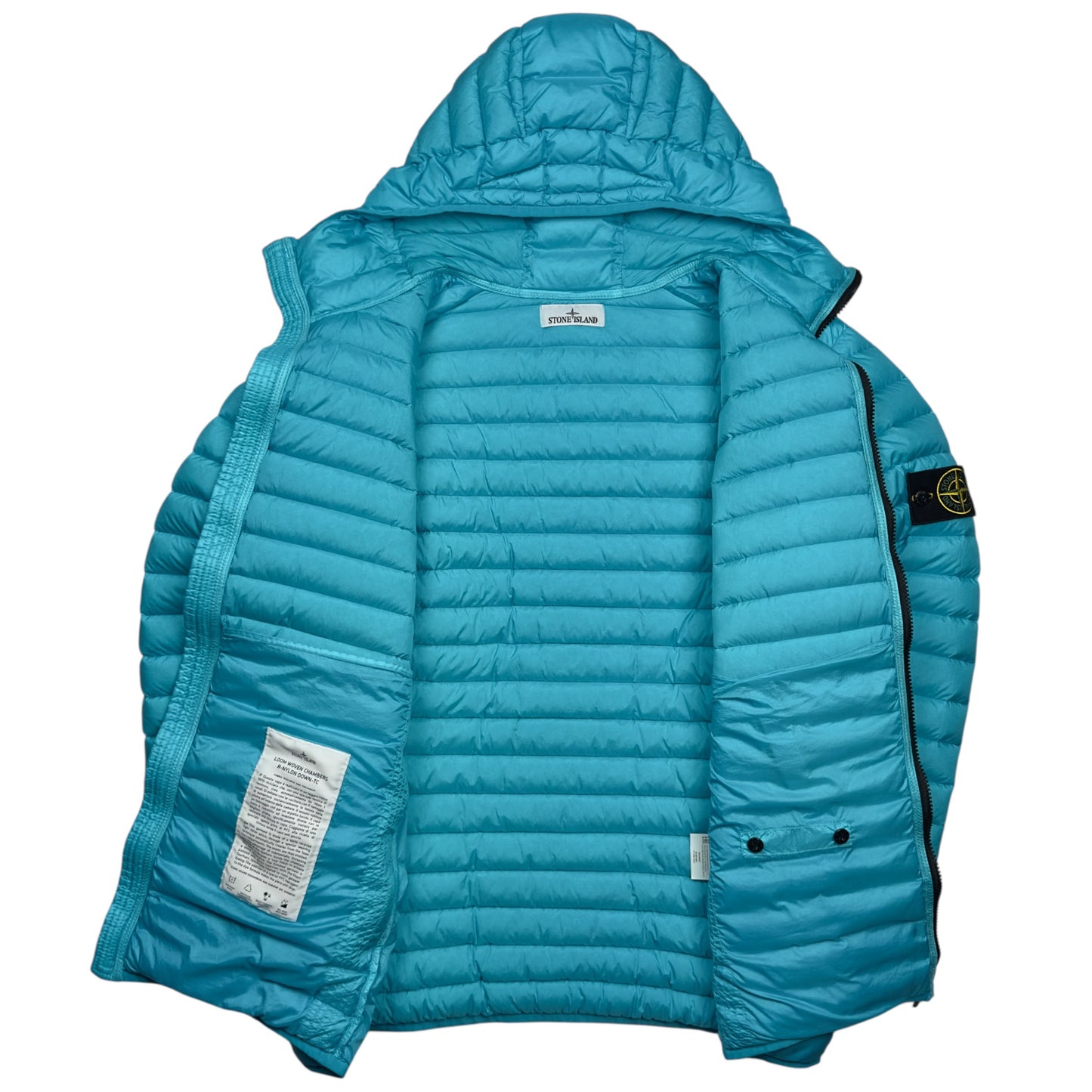 S/S 23 Stone Island Loom Woven Chambers R-Nylon Down TC Puffer Jacket - Blue