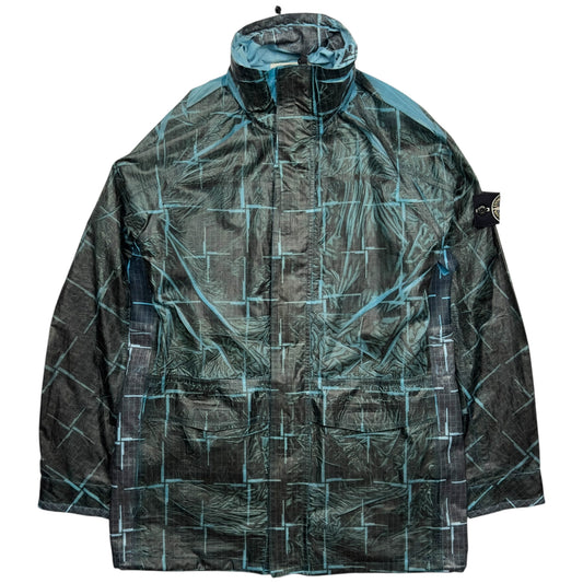 S/S 17 Stone Island Paper Poly SI House Check Grid Jacket