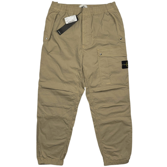 S/S 24 Stone Island Loose Fit Cargo Trousers - Sand