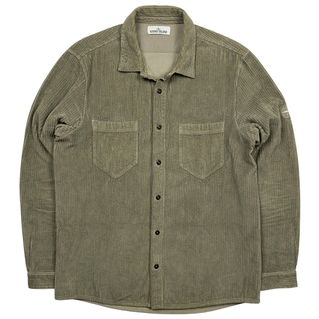 A/W 19 Stone Island Corduroy Overshirt - Light Khaki