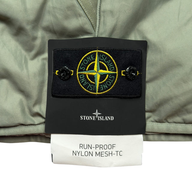 S/S 25 Stone Island Run Proof Nylon Mesh TC - Sage Green