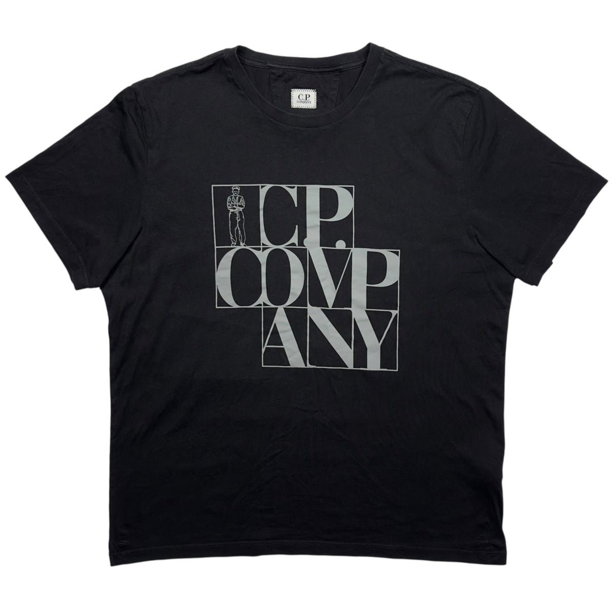 C.P. Company Large Spell Out T-Shirt  - Black