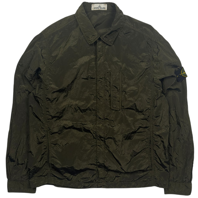 S/S 18 Stone Island Nylon Metal Overshirt - Dark Green
