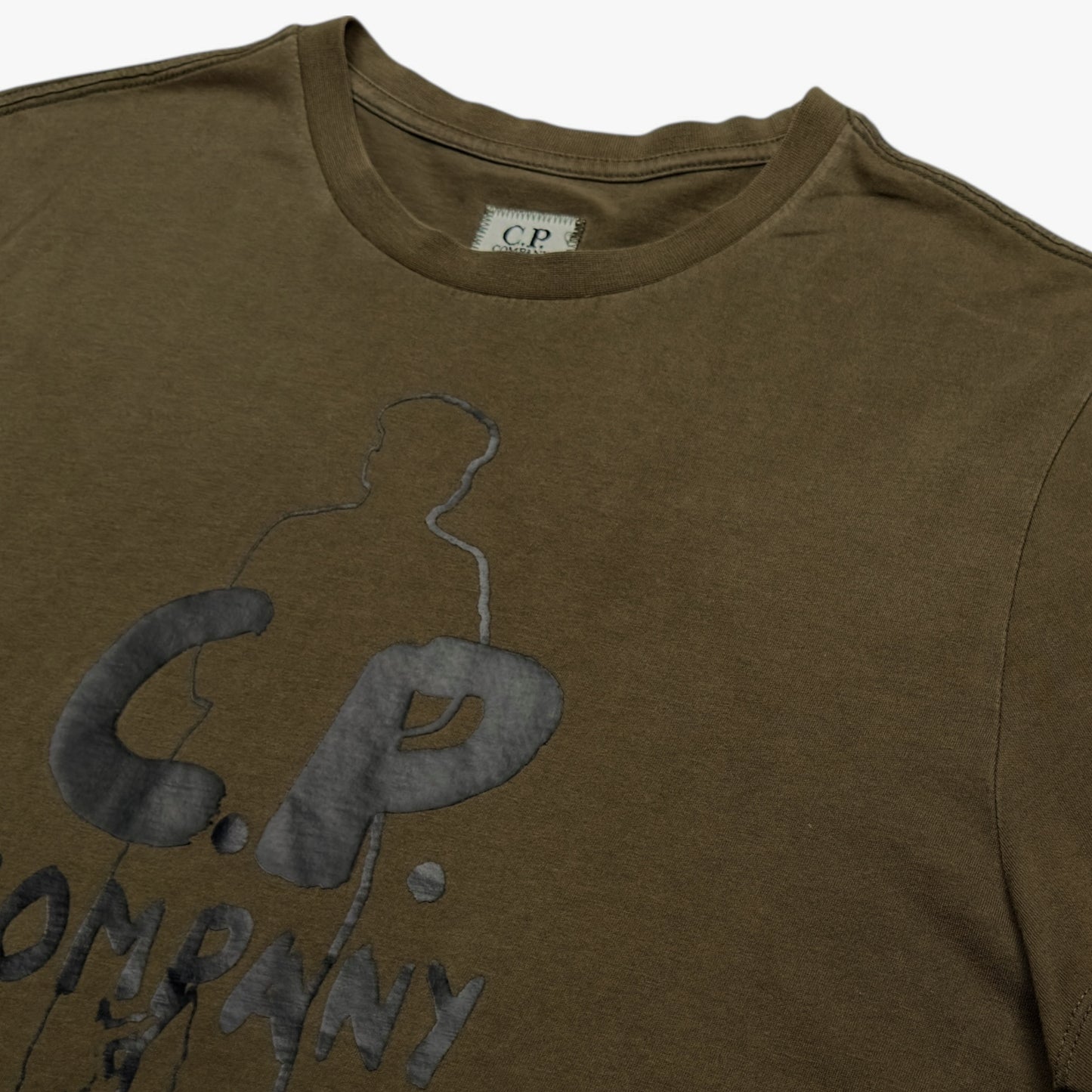 C.P. Company Spellout T-Shirt - Khaki