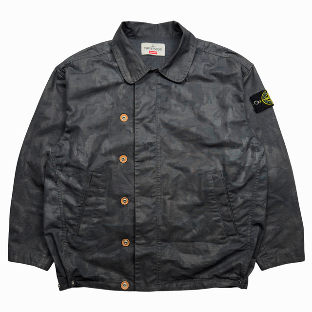 S/S 22 Stone Island x Supreme Cotton Ripstop Ice Jacket Camouflage