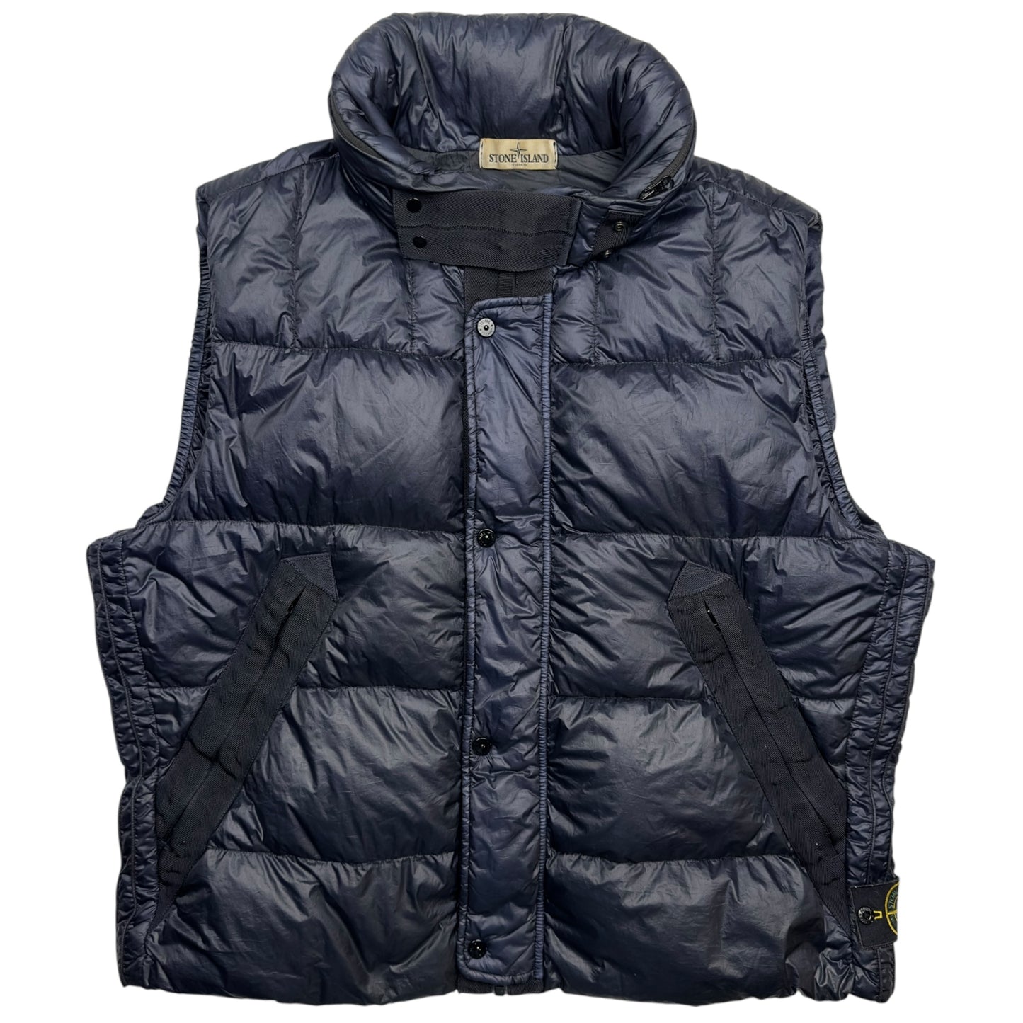 A/W 12 Stone Island Down_26 GR X SQM_N Down Puffer Gilet - Navy