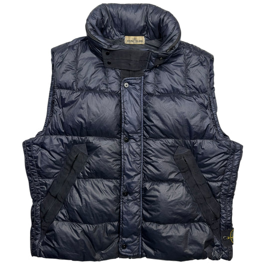 A/W 12 Stone Island Down_26 GR X SQM_N Down Puffer Gilet - Navy