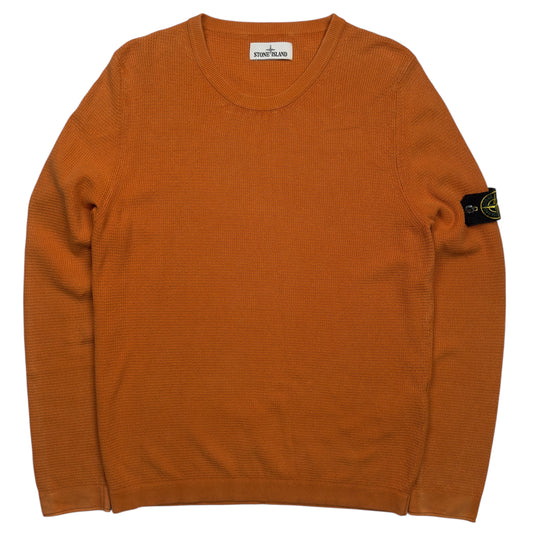 S/S 16 Stone Island Waffle Knit Sweater - Orange