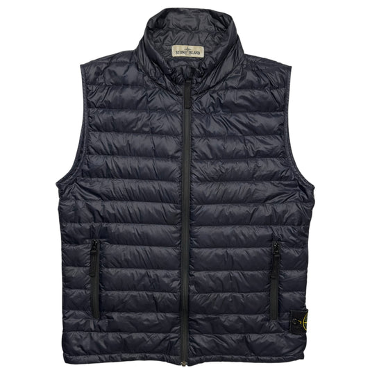 S/S 13 Stone Island Micro Rip Stop 7 Den Down Puffer Gilet - Navy