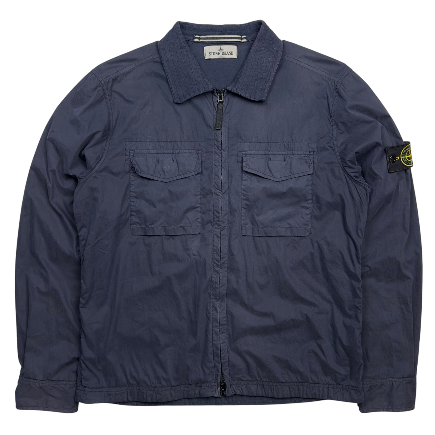 A/W 12 Stone Island Cotton Nylon Overshirt Jacket - Navy