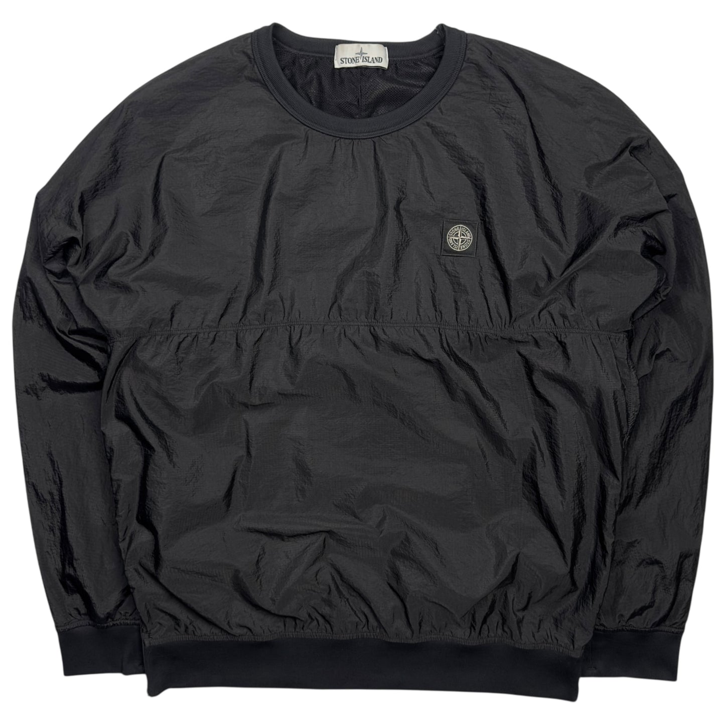 A/W 19 Stone Island Nylon Metal Ripstop Smock Sweater - Black