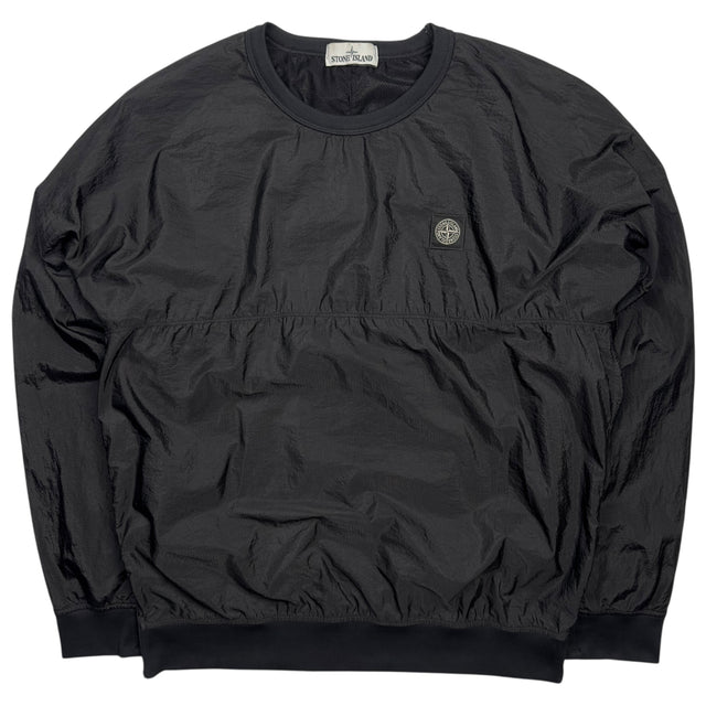A/W 19 Stone Island Nylon Metal Ripstop Smock Sweater - Black