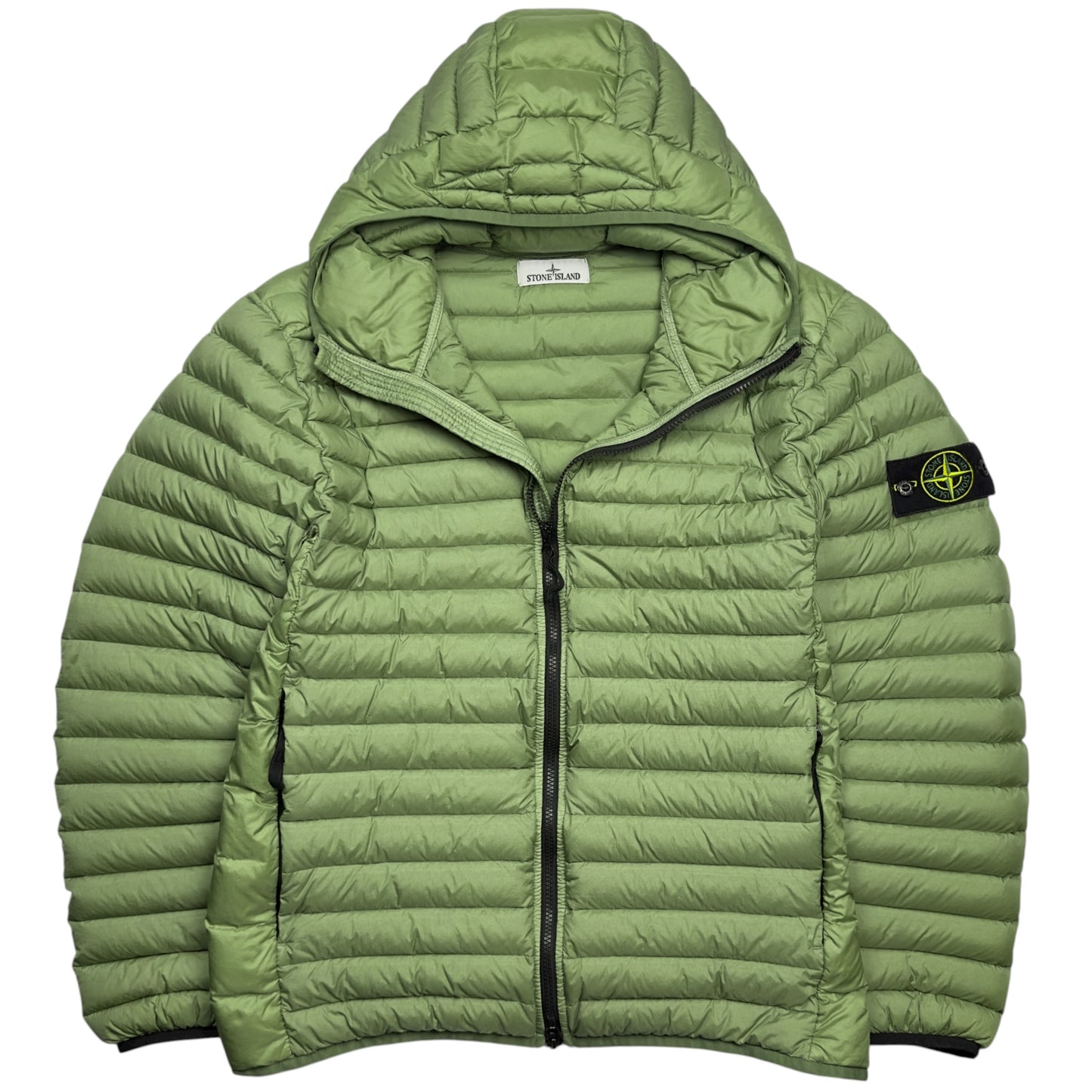 S/S 23 Stone Island Loom Woven Chambers R-Nylon Down TC Puffer Jacket - Sage Green