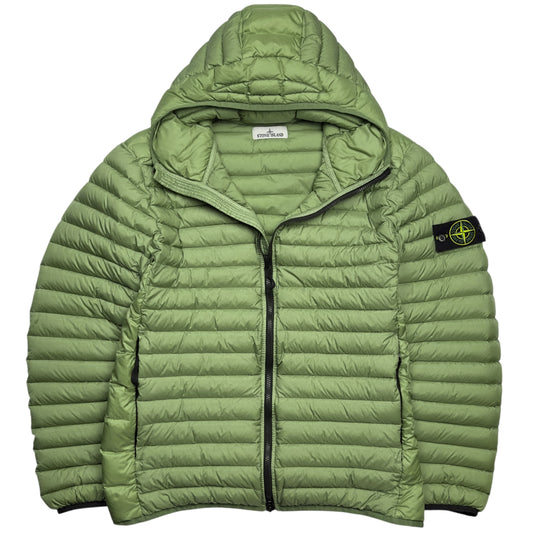 S/S 23 Stone Island Loom Woven Chambers R-Nylon Down TC Puffer Jacket - Sage Green
