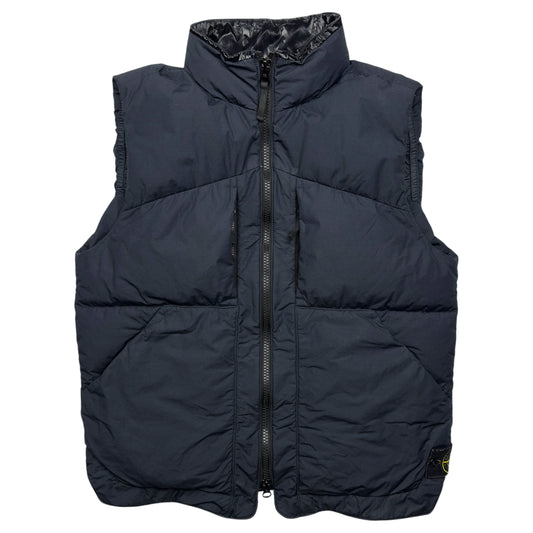 A/W 22 Stone Island Naslan Light Watro Down TC Gilet - Navy