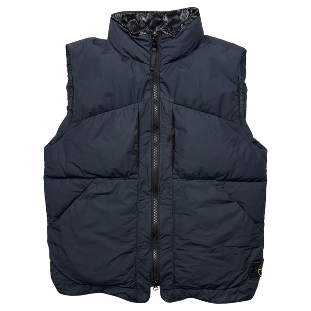A/W 22 Stone Island Naslan Light Watro Down TC Gilet - Navy