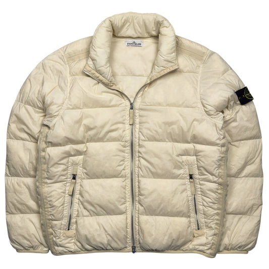 A/W 23 Stone Island Seamless Tunnel Nylon Down TC Puffer Jacket - Cream