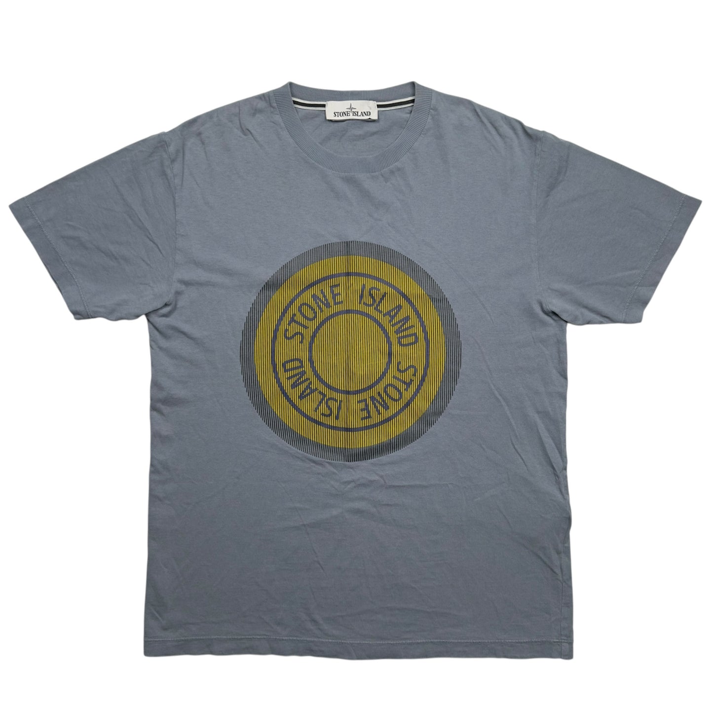 A/W 21 Stone Island 'Lenticular Two' Rubber 3D Logo T-Shirt - Grey