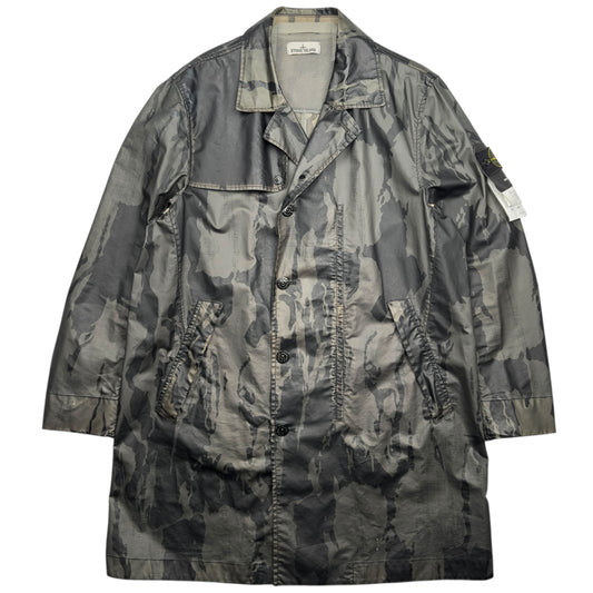 S/S 15 Stone Island Reverse Colour Process Raso Gommato Trench Coat