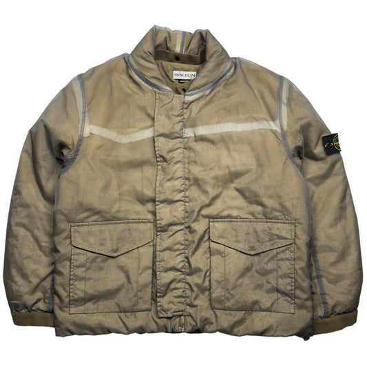 A/W 01 Stone Island Monofilament Bomber Jacket - Beige