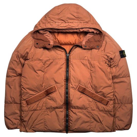 A/W 19 Stone Island Crinkle Reps NY Down Jacket - Coral