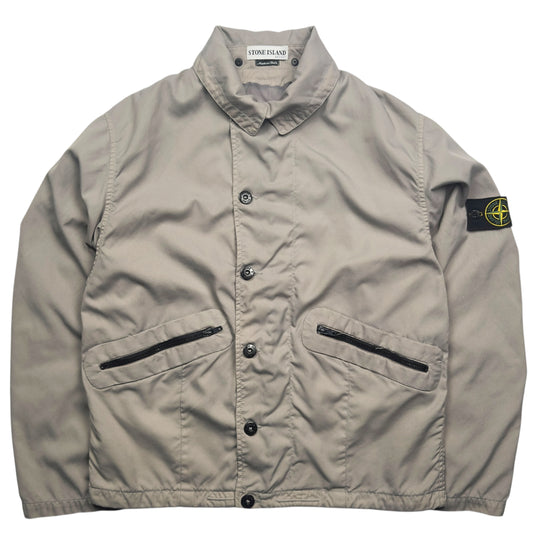 S/S 03 Stone Island Poly Canvas Flight Jacket - Grey
